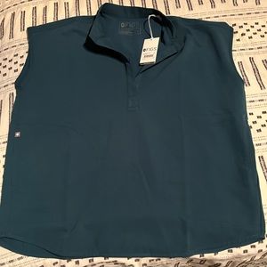 FIGS Scrub top  Caribbean blue